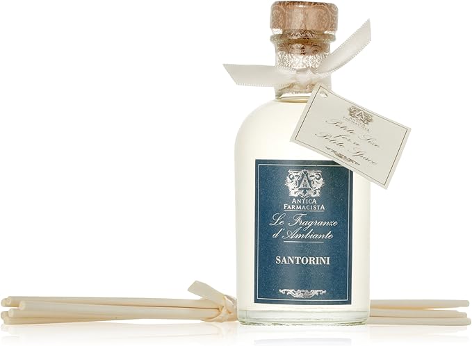Antica Farmacista Home Ambiance Diffuser - Long-Lasting Reed Scent Diffuser - Luxury Room Freshener Gift - Santorini, 3.4 fl oz