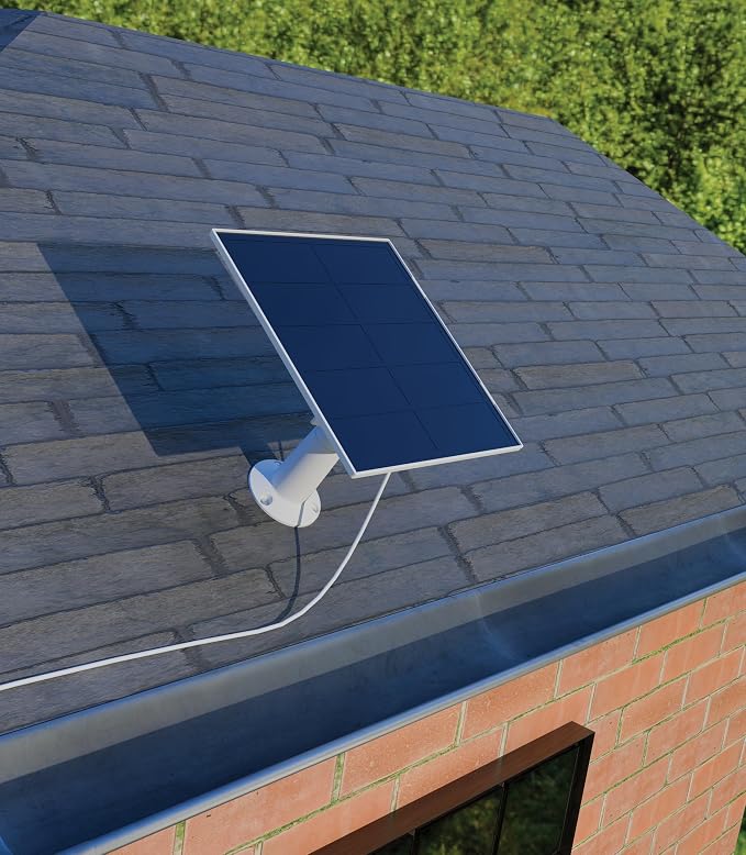 Lorex Solar Panel for Battery-Operated Cameras | 7 Watt | USB C and Micro-USB Adaptor | High-Efficiency | Non-Stop Power | Weatherproof | Flexible Setup