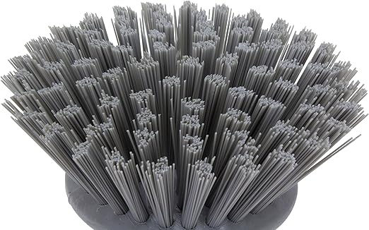 SPARTA 42395EC23 Plastic Scrubber Brush, Round Brush, Dish Scrub Brush With Color Coded For Cleaning, Kitchen, Bathroom, Bathtub, Dishes, Sink, 5 X 5 X 4 Inches, Gray