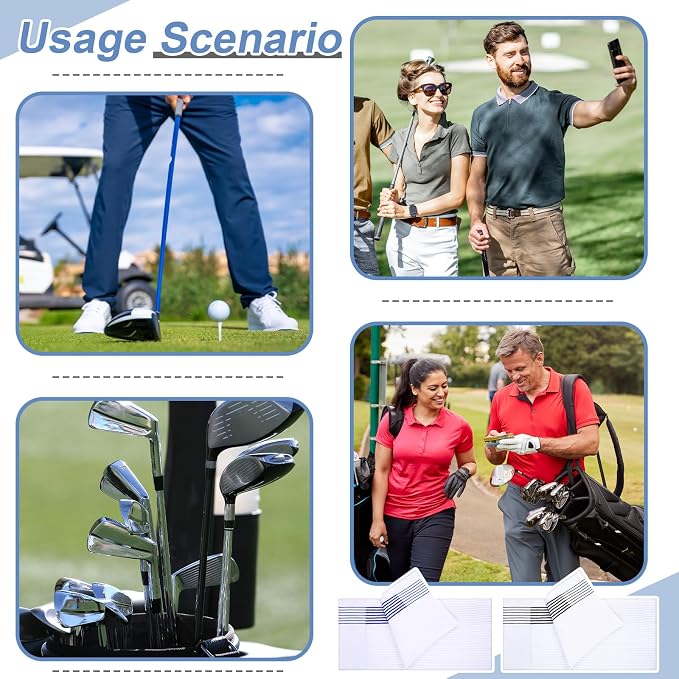 Mixweer Caddy Golf Towel 22" x 42" Large Caddy Towel Camping Sport Towels Cotton Soft Towels for Man Golf Lovers