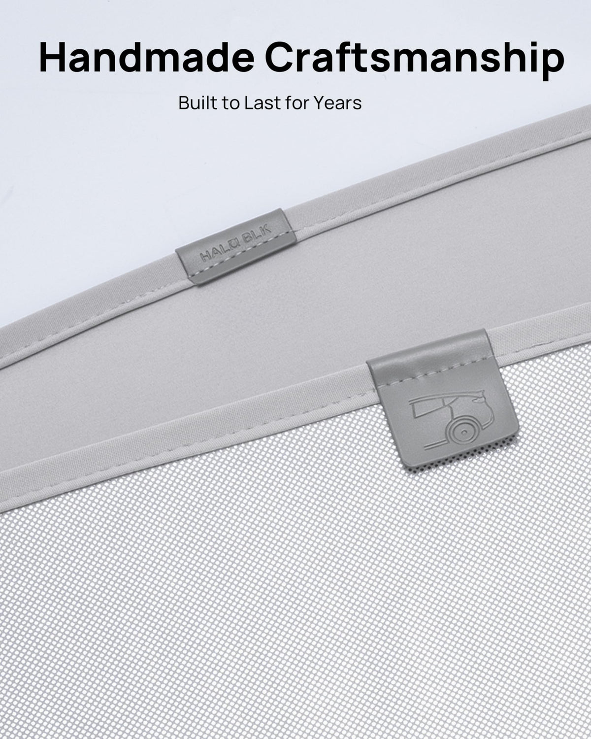 HALOBLK Non-Sag Glass Roof Sunshade with Storage Bag Designed for Model 3, Foldable Sunroof Shade with Heat Insulation Cover for 2021-2023 Model 3 (Gray)