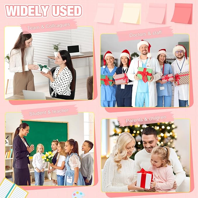 Fainne 60 Pack Sticky Notes Bulk Back to School Supplies Self Stick Note Pads Paper Memo for Office First Day of School Student Teacher Essentials (3x3 Inch,Pink)