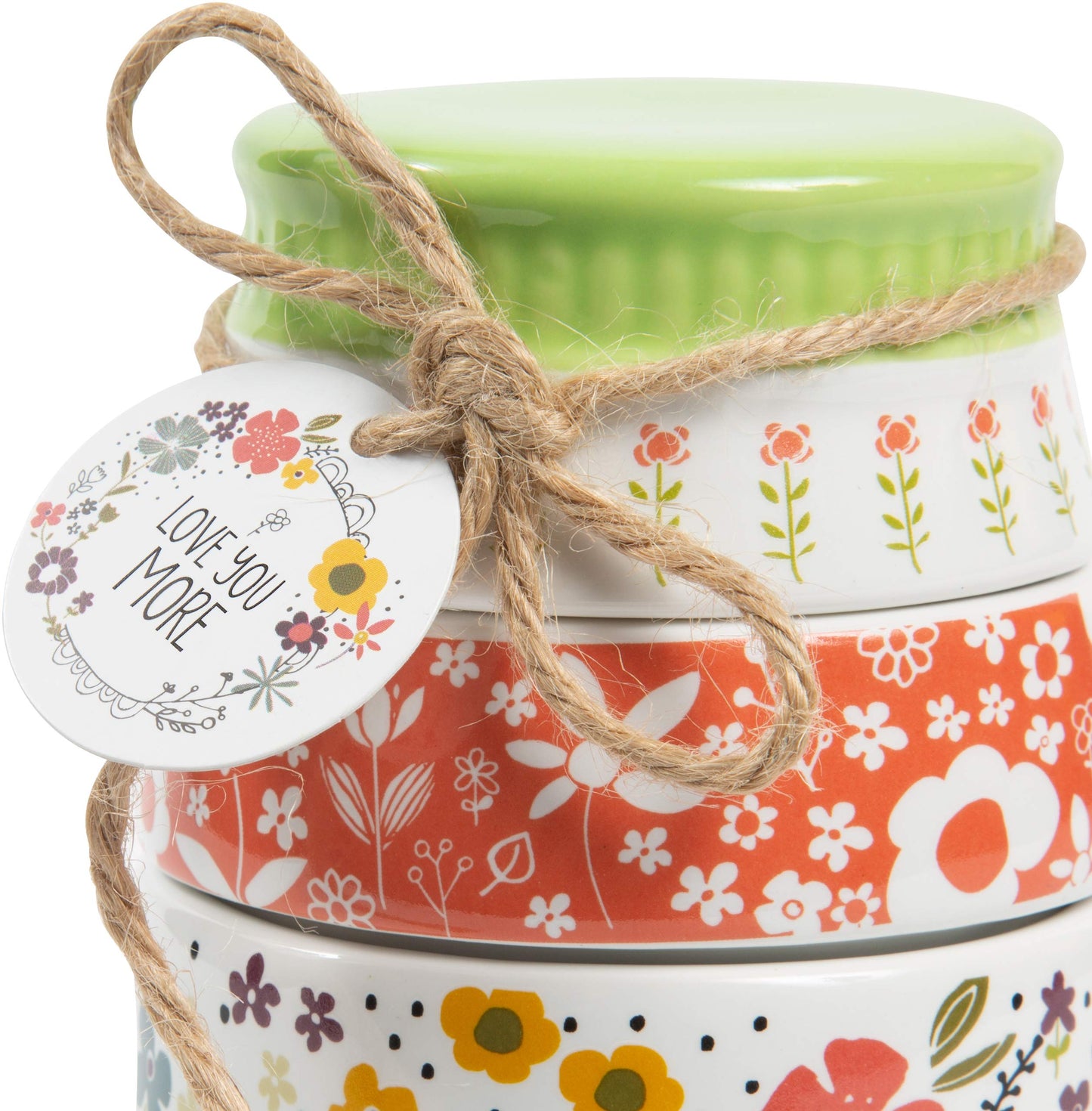 Pavilion - Love You More by Amylee Weeks 54217 Measuring Cup Set, Multicolor