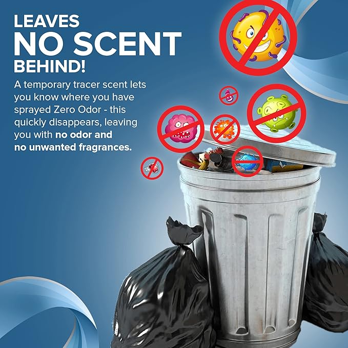 Zero Odor - Multi-Purpose Strong Odor Eliminator for Home, Office, Car, Bathroom, Hotel, Room Deodorizer, and Odor Neutralizer 64oz Refill, 2-Pack