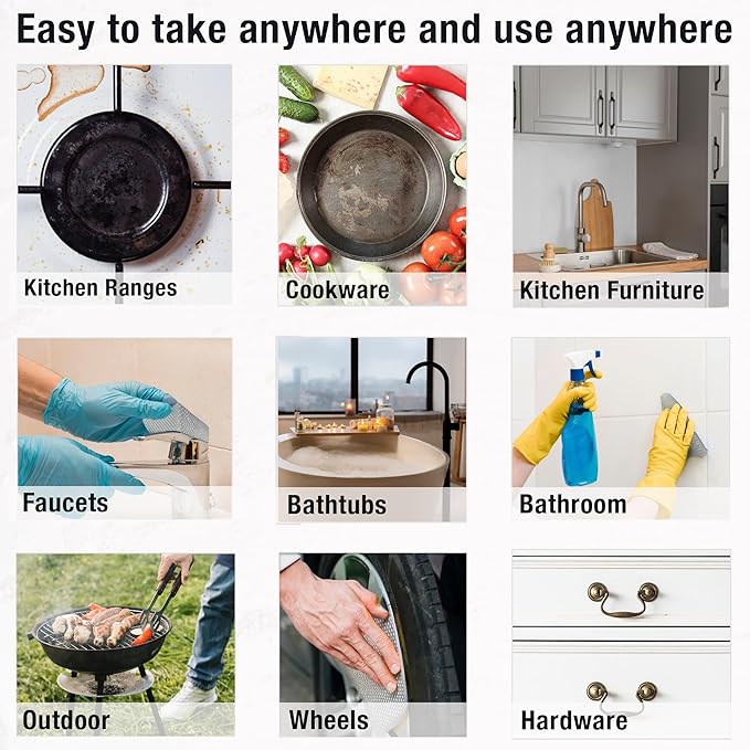 Daily Dish Scrubber Sheet Non-Scratch Household Disposable Cleaning Sponges | Recyclable, Eco-Friendly & Perfect for Kitchen, Home Cleaning and Outdoor Use (2, Beige)
