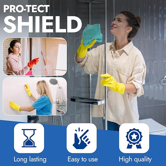 BRING IT ON! CLEANER Professional Hard Water Stain Remover & Glass Shield Sealant - Tiles, grout, Windows, Fiberglass, Chrome, Tubs, Toilets