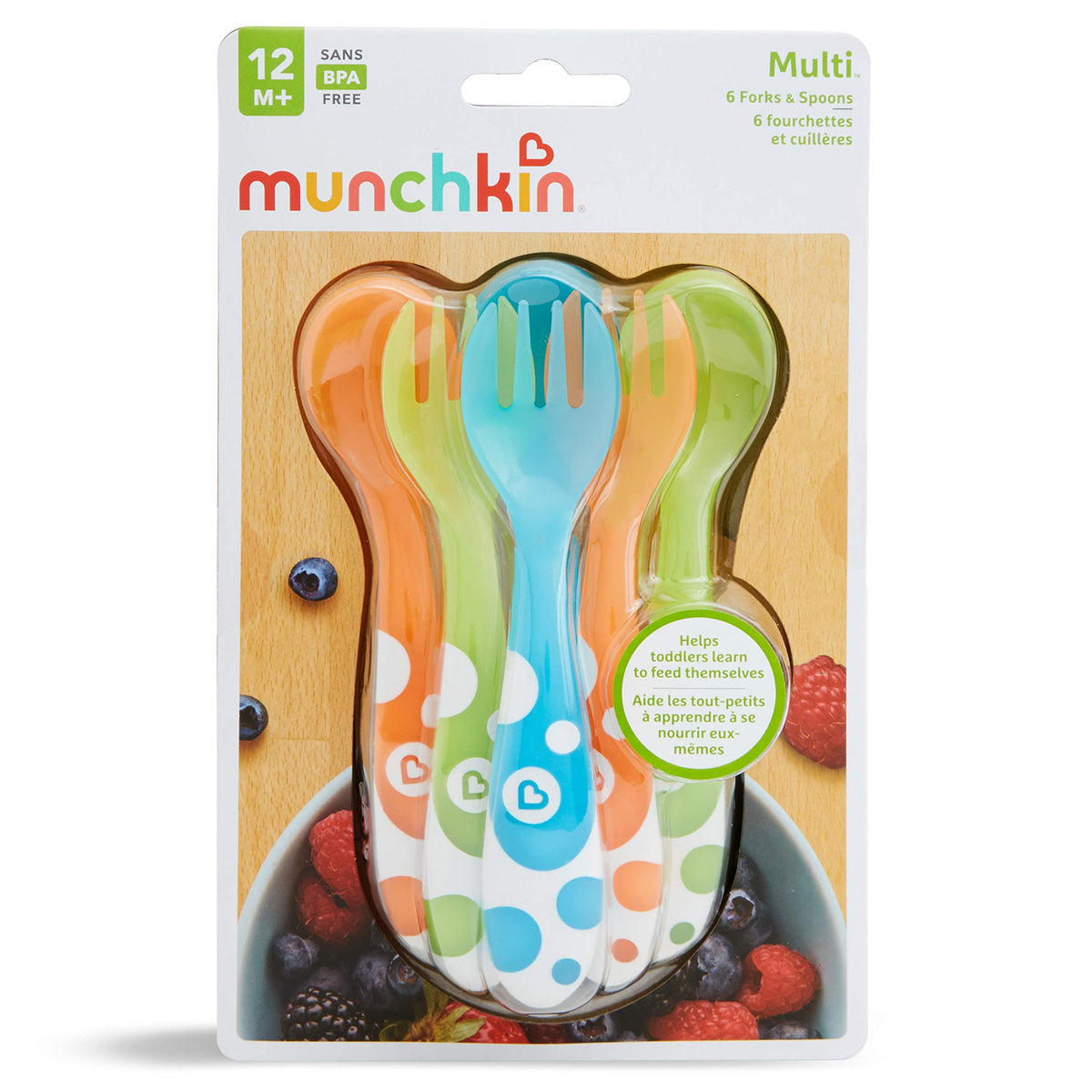 Munchkin® Multi™ Toddler Forks and Spoons, 6 Pack