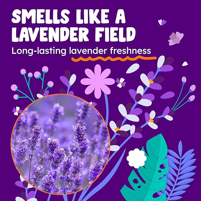 Originally Yellow Plant Based Laundry Detergent | Ultra-Concentrated Natural Laundry Detergent with Organic Lavender | High-Efficiency Clean, Tough on Stains, Gentle on Fabric | 64Oz