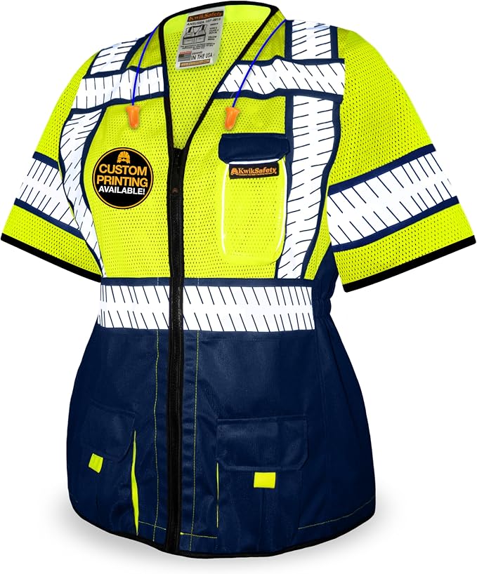 KwikSafety - Charlotte, NC - SHERIFF & SPECIALIST Class 2 & Class 3 Hi Vis ANSI OSHA Safety Vest for Women