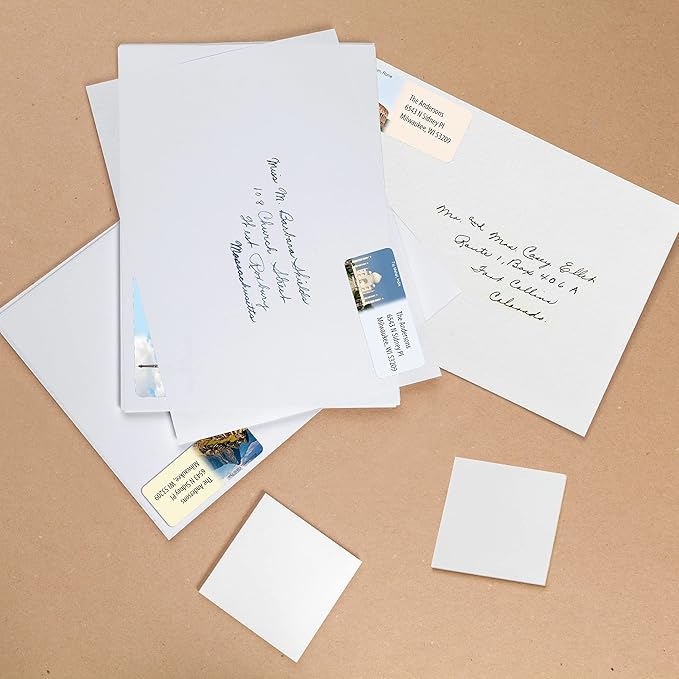 Customized Personalized Address Labels - Made in The USA by Kenco (250 Labels, World Destinations)