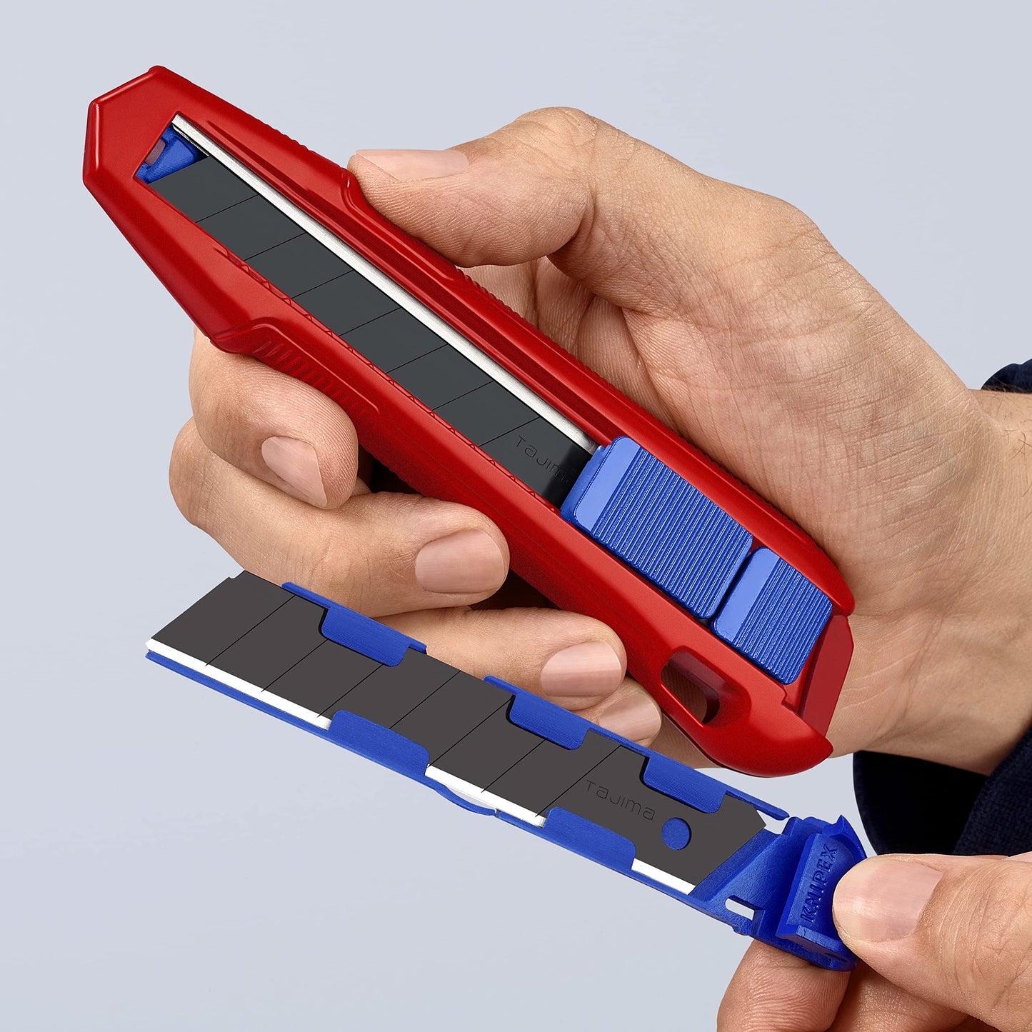 KNIPEX Tools CutiX Universal Snap Knife, 6-1/2", Red/Blue