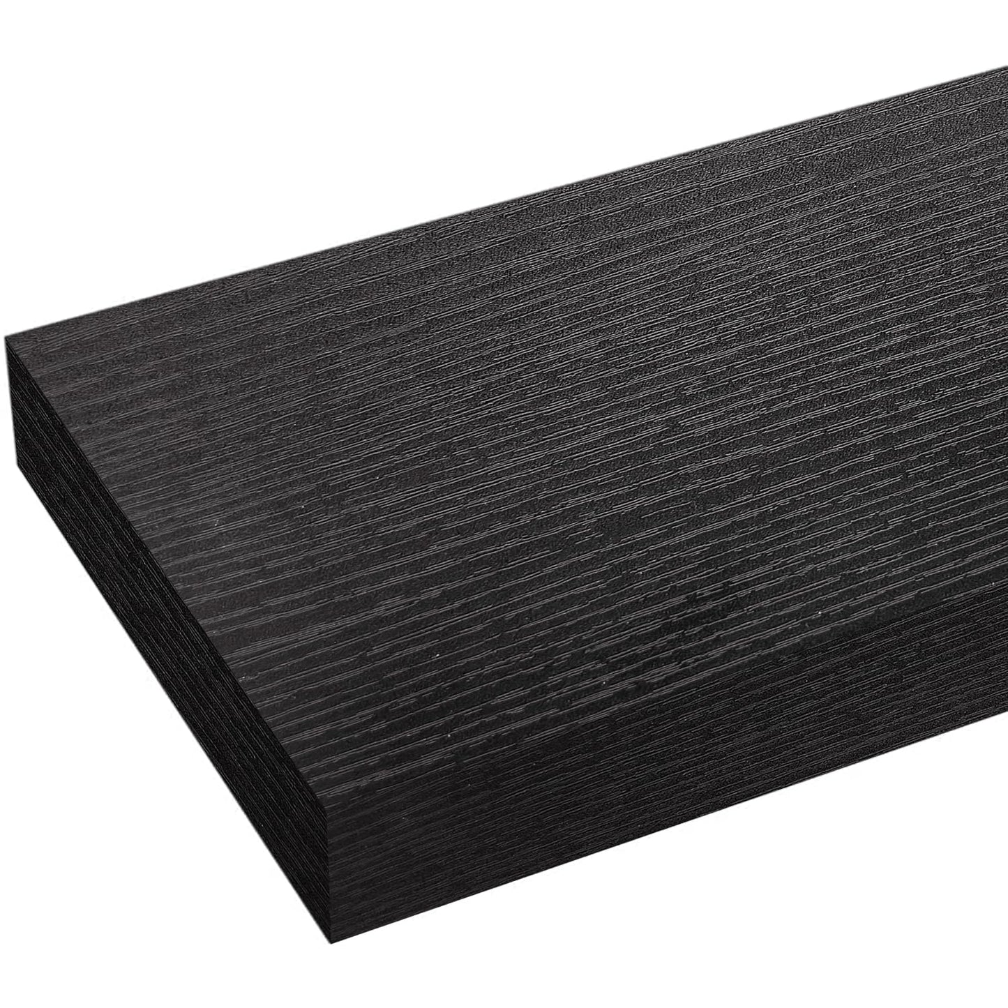 Modcraft Black Floating Wall Shelves for wall 3-Pack, 11.8" Small Wall Mounted Shelves, Sturdy Multi-Set Storage & Display for Bathroom Over Toilet, Kitchen, Living Room, Bedroom