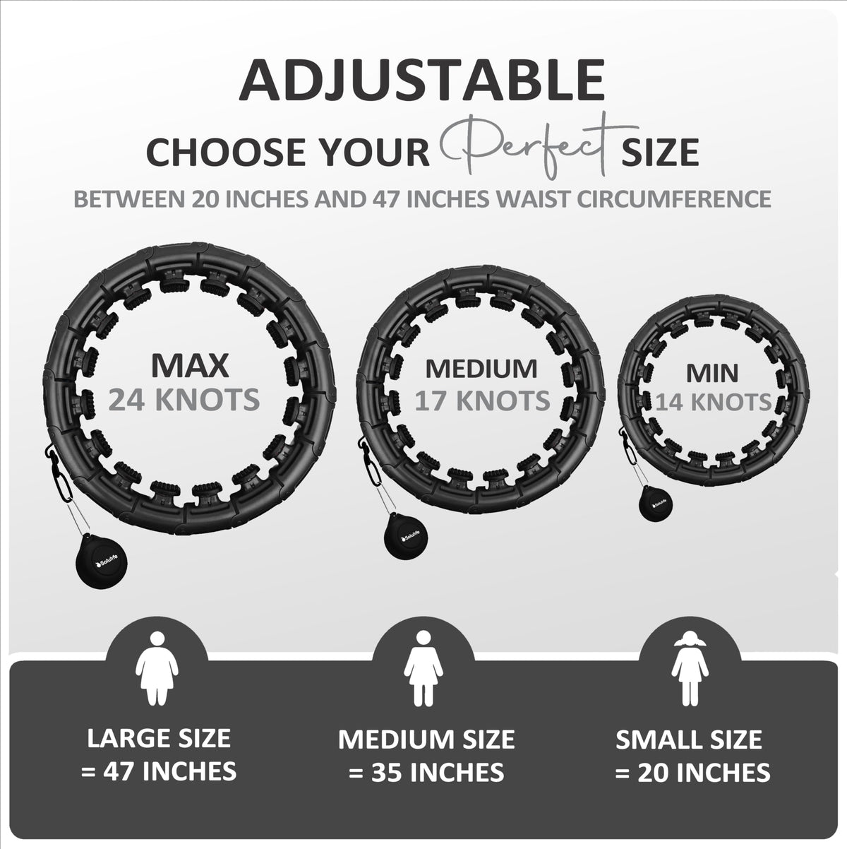 Experience Fitness Excellence with Our Infinity Hoop Plus Size – Weighted Hula Hoop for Weight Loss – Hula Hoop Exercise Ring with ABS and Quality Wheels – for All The Sizes and Levels