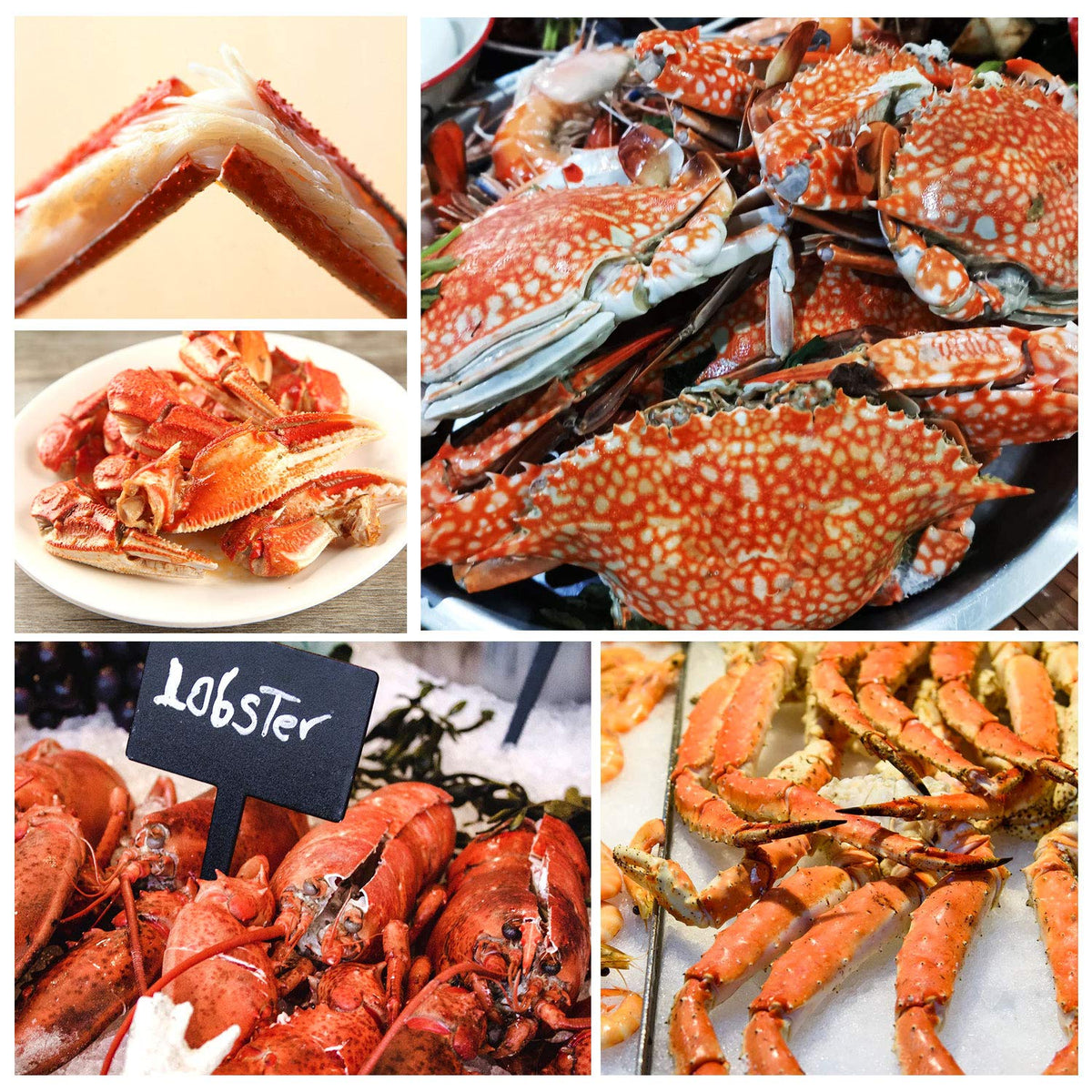 Crab Crackers and Tools, 16 Pieces Lobster Crackers Crab Crackers Sets Seafood Tools Set Nut Crackers Tools