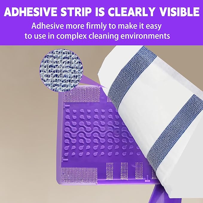60 Pack Disposable Spray Mop Pad Refills for Wetjet, Unscented Cleaning Repalcement Mopping Pads, Compatible with Wet Jet, Multi-Layer Floor Mop Pads for Multi Surface Floor