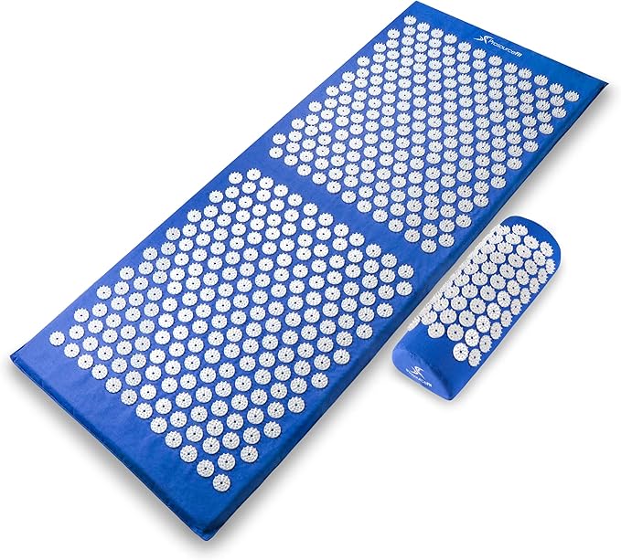 ProsourceFit Acupressure Mat and Pillow Set for Back/Neck Pain Relief and Muscle Relaxation