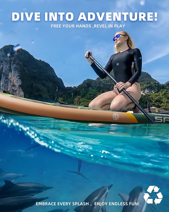 11'6×35" Super Wide Inflatable Stand Up Paddle Board, Ultra Stable SUP Board for Adults, 450lb Capacity with Shoulder Strap, 100L Backpack, Removable US Fin, Floating Paddle, Safety Leash