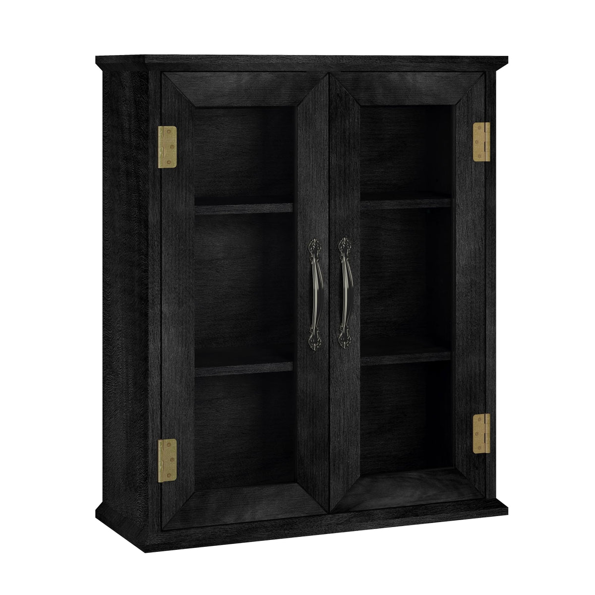 ChooChoo Bathroom Wall Cabinet, Medicine Cabinet with Acrylic Doors, Wall Mounted Over The Toilet Storage Cabinet with Adjustable Shelves for Bathroom, Kitchen, and Laundry Room, Black