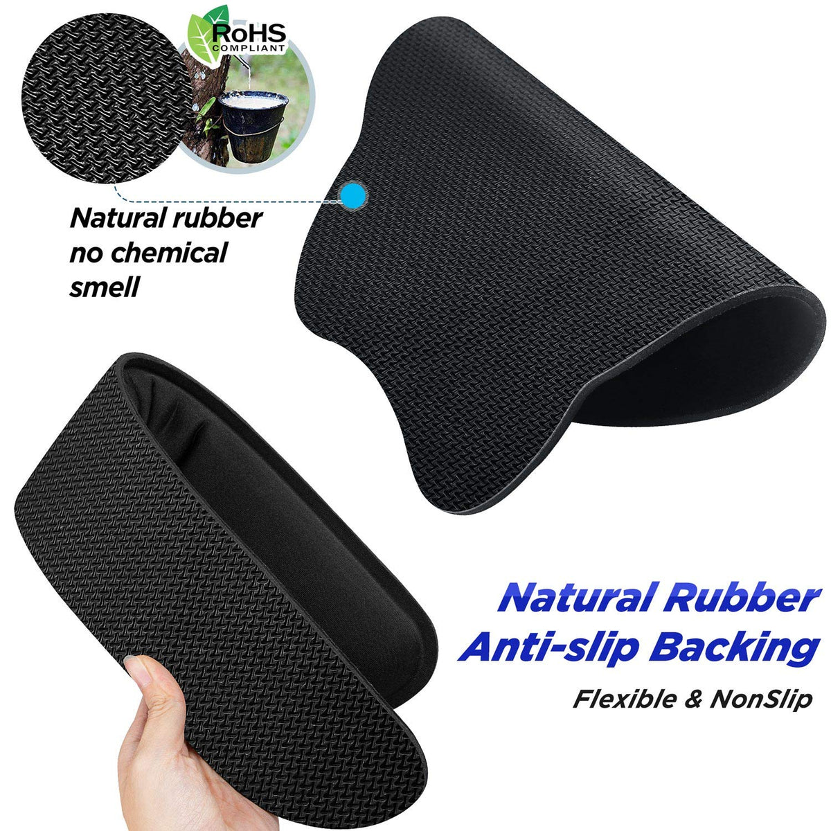 Gimars Upgrade Enlarge Superfine Fibre Soft Smooth Gel Ergonomic Mouse Pad Wrist Support and Keyboard Wrist Rest for Computer, Laptop, Mac, Gaming and Office, Durable, Comfortable and Pain Relief