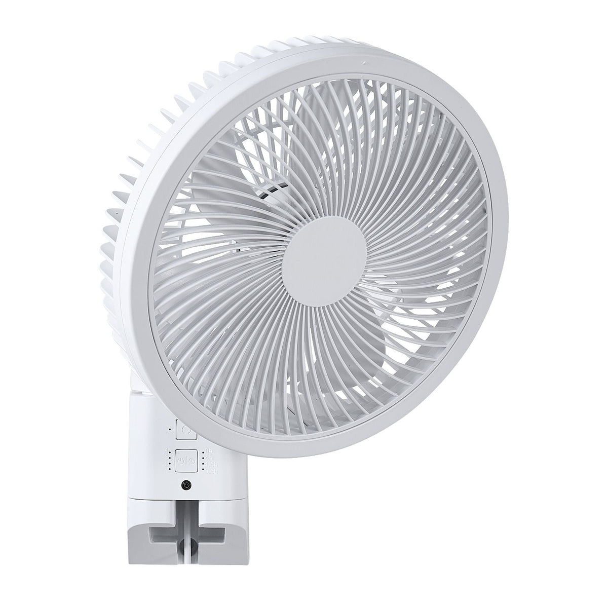 8.5 in Wall Mount Fan, Oscillating Hanging Fan with Remote Control, 10 ft Powerful Airflow, DC Motor, 4 Speeds & Timer, Auto 90° Horizontal & Manual Vertical Tilt, Ideal for Home, Office, RV