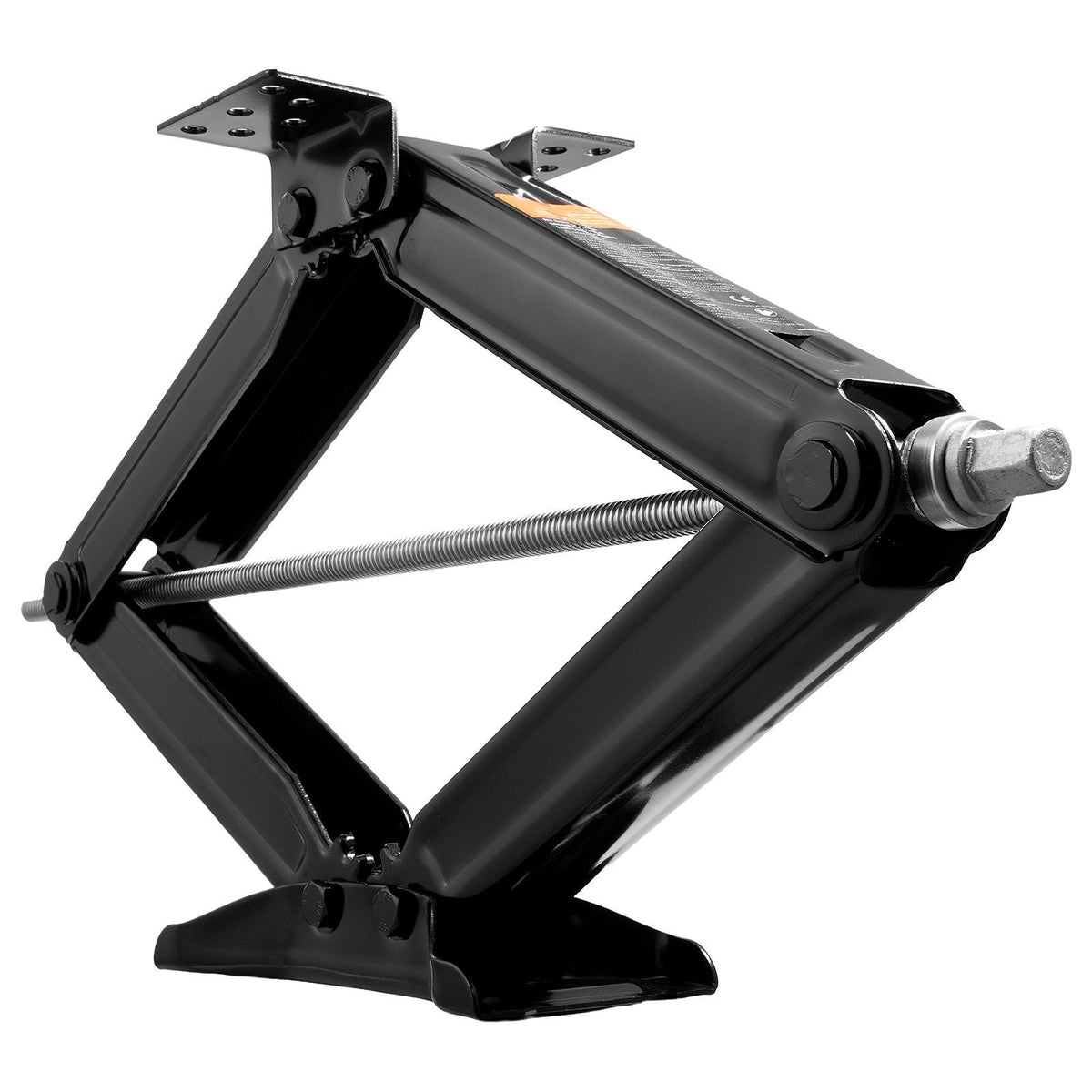 9000 lbs RV Scissor Jacks, 4-23.4 in RV Stabilizer Leveling Scissor Jacks, Set of 4, Heavy Duty Stabilizer Jack with Crank Handle, Socket and Bubble Levels, Not Easily Bent or Deformed