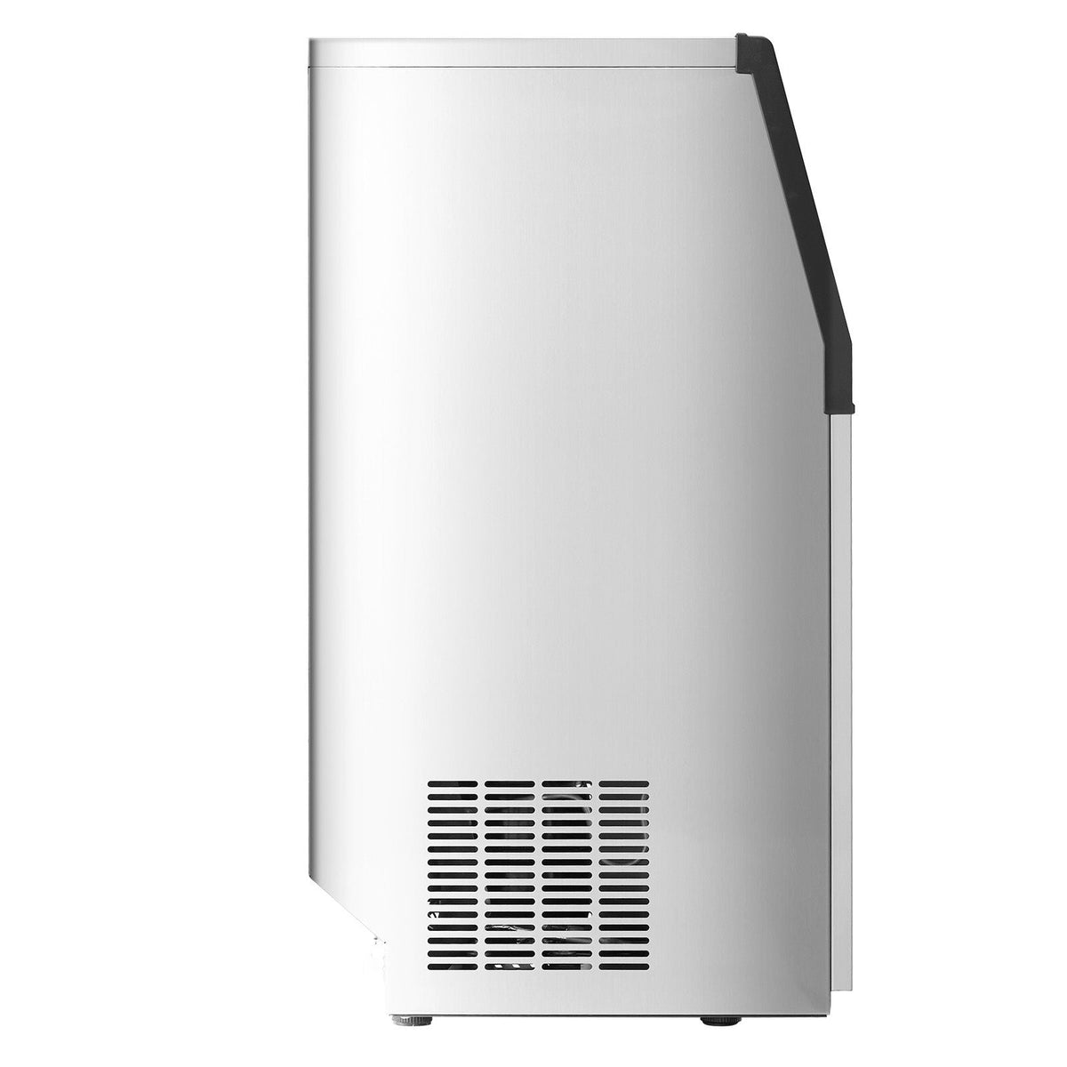 90lbs/24H Commercial Ice Maker Machine, 33lbs Storage Capacity Ice Maker with Drain Pump, 50 Ice Cubes in 15 Minutes, LED Digital Display Freestanding Self-Cleaning for Bar Office Restaurant