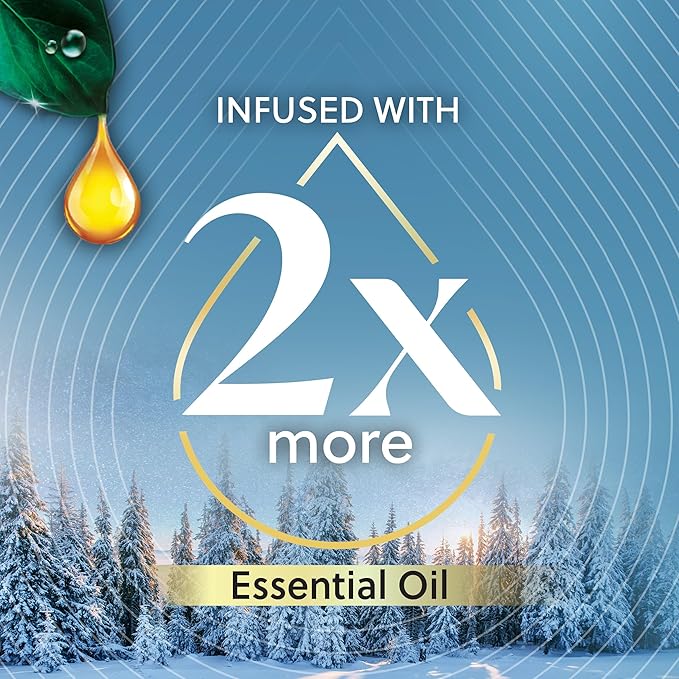 Air Wick Plug In Advanced Scented Oil,Glistening Snow + Frosted Mint,Air Fresheners for Home Long Lasting, Room Freshener, Air Freshener Plug In, House Essentials for Small Spaces + Large Spaces,5 ct