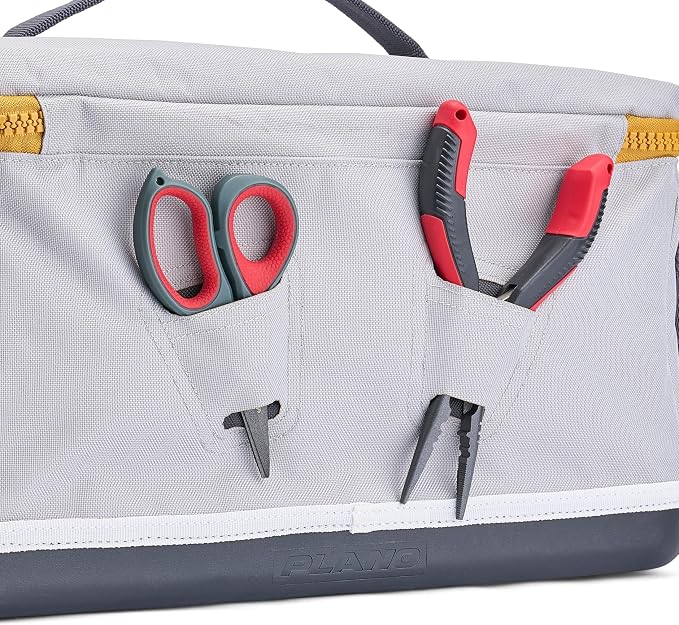 Plano Weekend 3600 Tackle Bag, Cutting-Edge Fishing Tackle Bag, Molded Waterproof Base, Spacious Storage, Die Cut Tool Sleeves, Daisy Chain Attachment Points