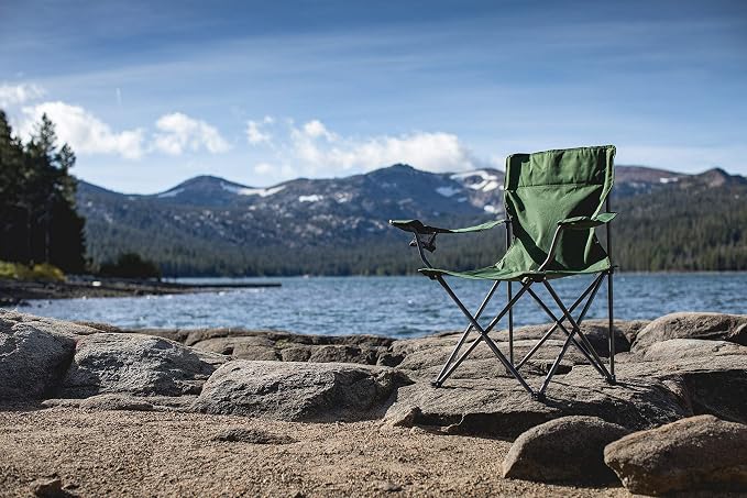 Picnic TIME PTZ Camp Chair, Picnic Chair, Beach Chair with Carrying Bag