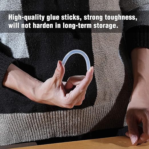 WORKPRO Full Size Hot Glue Sticks, 100-pack, 0.43x4 Inches, Compatible with Most Glue Guns, Multipurpose for DIY Art Craft General Repairs, Home Decorations and Gluing Projects