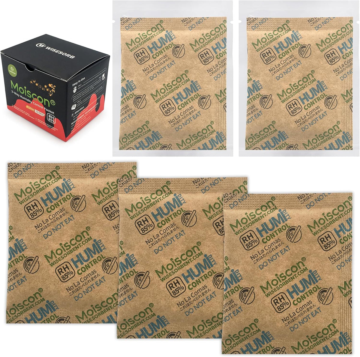 85% RH 15 Pack 8 Gram Two-Way Humidity Control Packs for Wooden Musical Instruments, Size 8 Moisture Control Packets for Bagpipe Reeds, Saxophone Reeds Individually Wrapped
