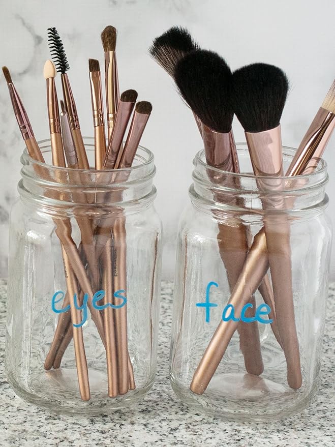 Cestari Blue Liquid Chalk Marker Pen - 2mm Skinny Tip - Nontoxic for Wine Glasses, Chalkboards, Windows, Mirrors, and More