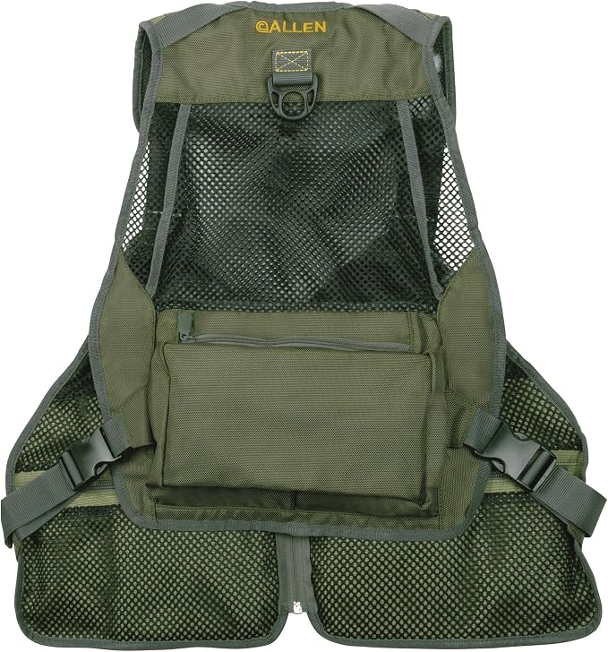 Allen Company, Big Horn Fishing Chest Vest with MOLLE Web Gear Lash, with Hydration Storage Pocket, Fishing Outdoor Gear, Olive, Medium (6346)