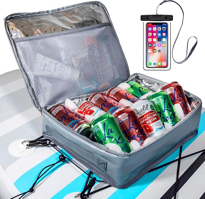 SUP-Now Paddle Board Accessories Cooler with Waterproof Phone Case – Essential SUP Accessories for Paddleboarding
