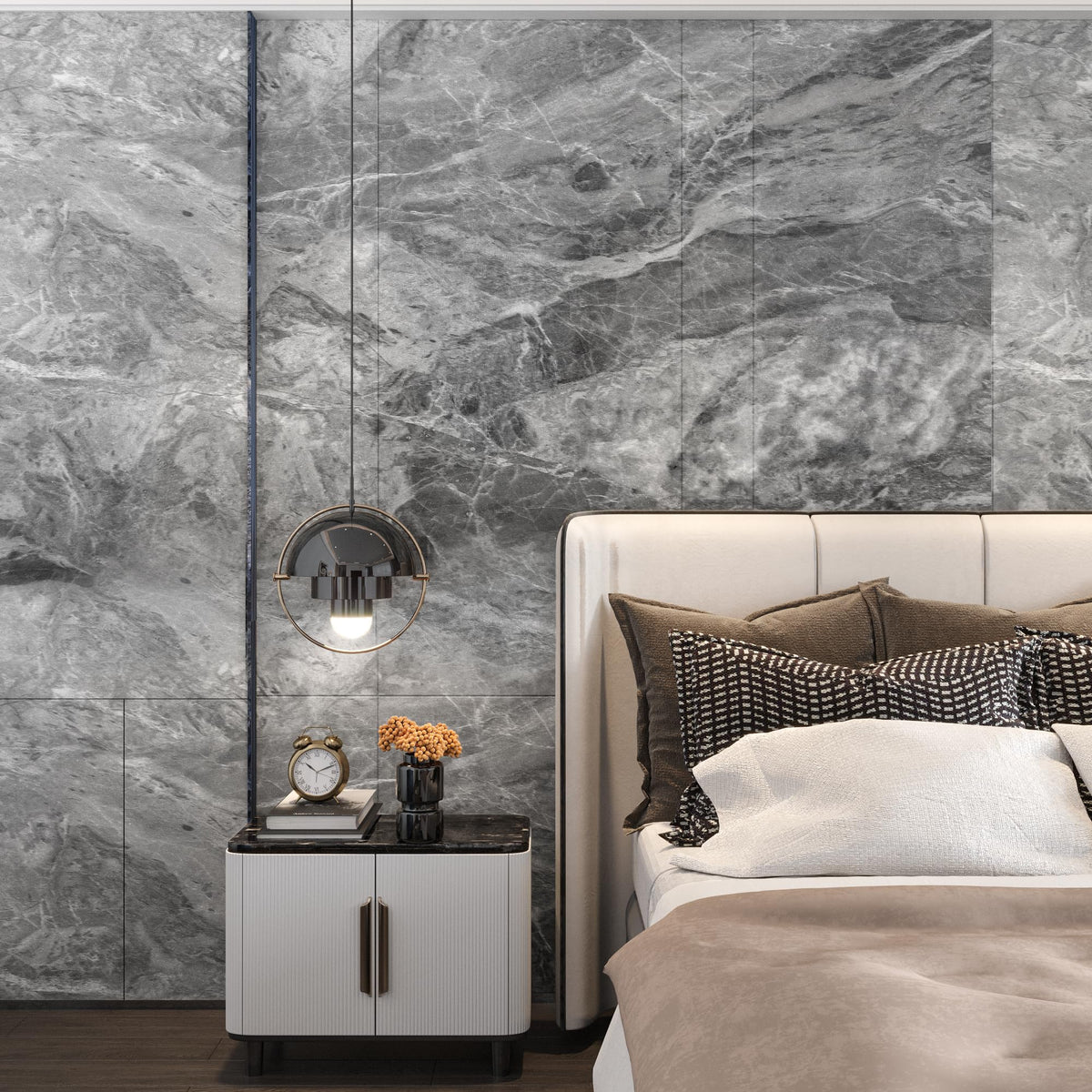 TOTIO Gray Marble Contact Paper Textured Grey Granite Wallpaper Peel Stick Countertop Contact Paper Removable Waterproof Adhesive Thick Matte Marble Look Wall Paper Roll Kitchen Table Vinyl Wrap