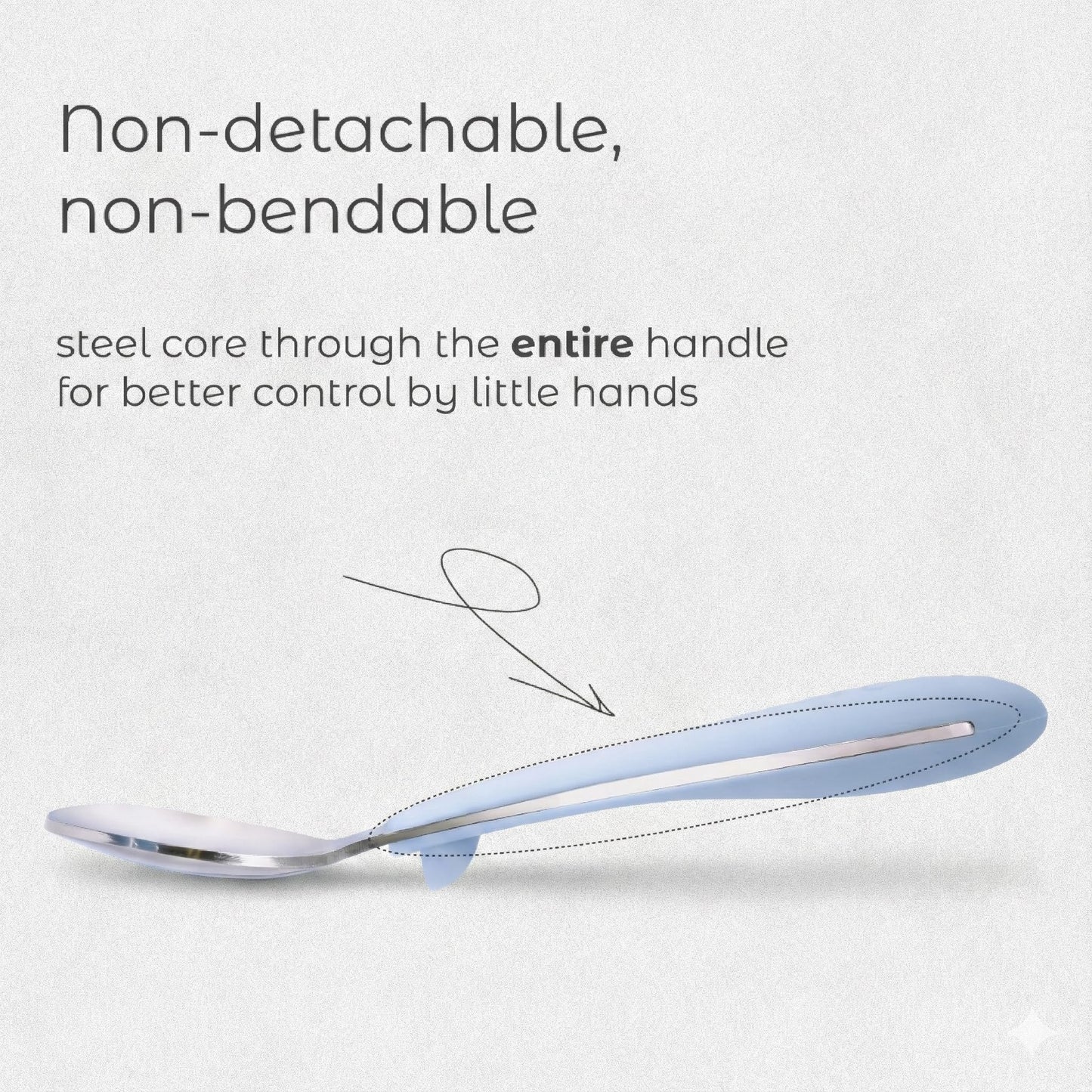 ASOMIC Toddler Utensils, 6-Piece Kids Silverware Set with Silicone Handles, 3 Forks & 3 Spoons, Premium 316 Stainless Steel, Dishwasher Safe (Pink/Lavender/Ivory)