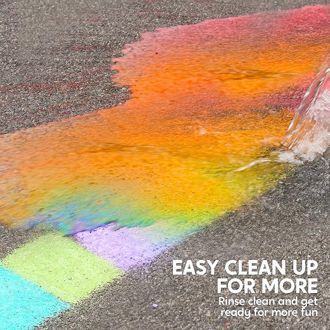 JOYIN 30 PCS Sidewalk Chalks for Kids, 10 Colors, Non-toxic Jumbo Washable Colored Chalk for Toddlers 1-3, School Supplies, Classroom Must Haves, Gift for Kids