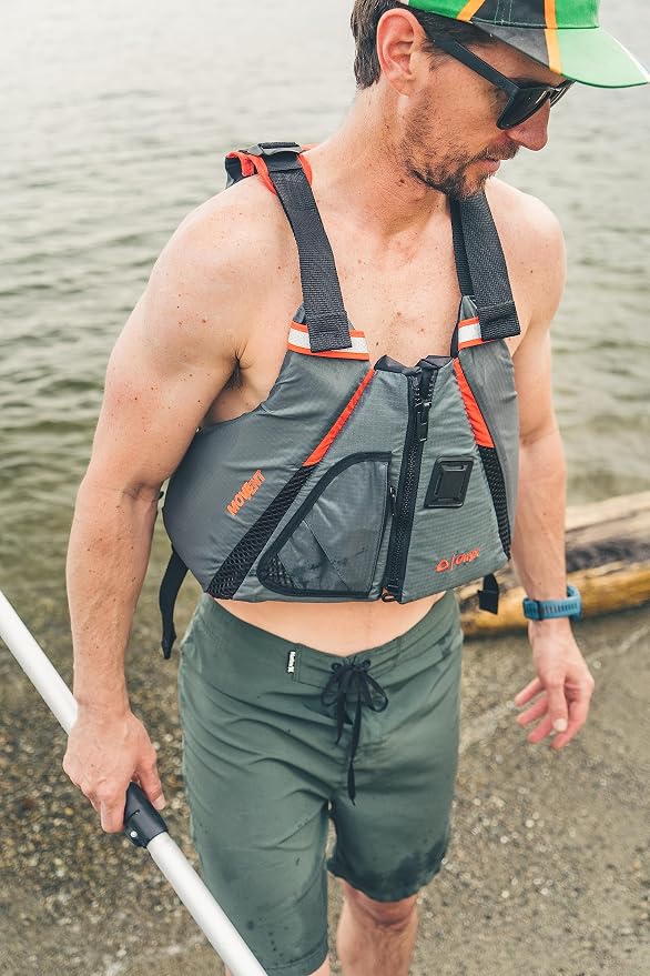 Onyx U.S. Coast Guard and Transport Canada Approved MoveVent Dynamic Paddle Vest for Adults for Kayaking, Canoeing, Stand Up Paddleboarding