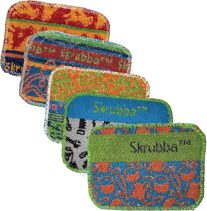 Wet-It Skrubba Non-Scratch Scouring Pad – European Scrubby Sponge for Kitchen Cleaning, Dishes, Pots, Pans, Glass & Cookware – Durable Reusable Pad (Kitchen)