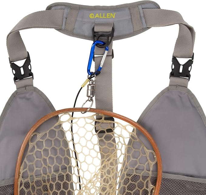Allen Company Ultra-Light Gallatin Strap Pack Fishing Vest, Fits up to 4 Tackle/Fly Boxes, 14 Accessory Pockets