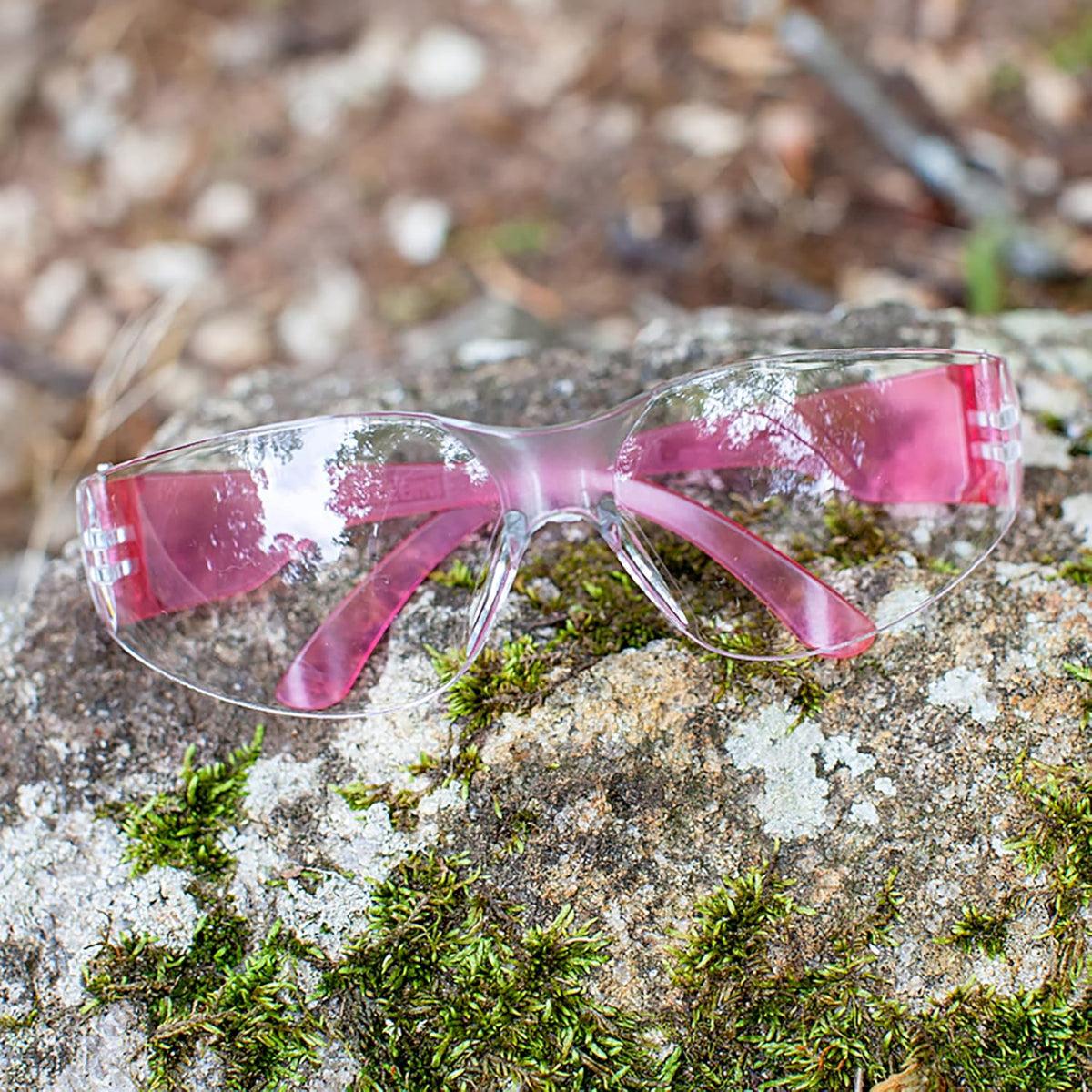 BISON LIFE Safety Glasses - Scratch Resistant Wrap Around Eyewear, Polycarbonate ANSI Z87.1 Impact Resistant Lens