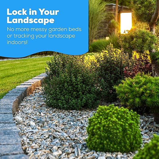 Superclear TerraLock Mulch Glue for Landscaping, 5 Gallon Rock Glue. Easy Spray, Easy Hold. Perfect for Mulch, Pea Gravel Large & Small, Rock, Straw and Stone, Pega para Piedras de Jardin