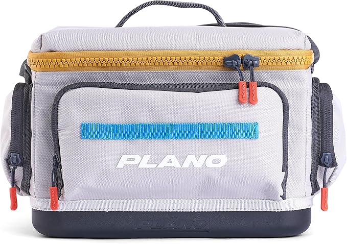 Plano Weekend 3600 Tackle Bag, Cutting-Edge Fishing Tackle Bag, Molded Waterproof Base, Spacious Storage, Die Cut Tool Sleeves, Daisy Chain Attachment Points
