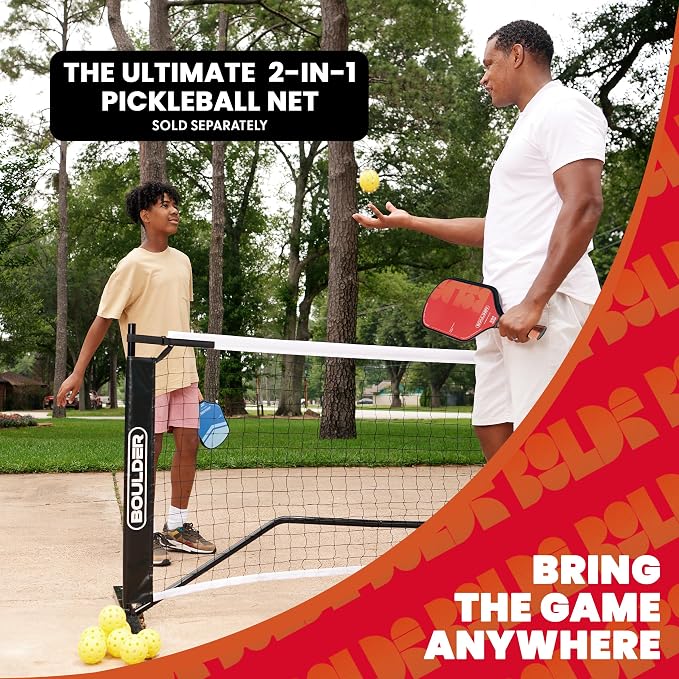 Boulder Carbon Fiber Pickleball Paddle | T700 Carbon Fiber | USAPA Approved, with Honeycomb Polymer Core | Pickleball Racket for Beginner & Experienced Players