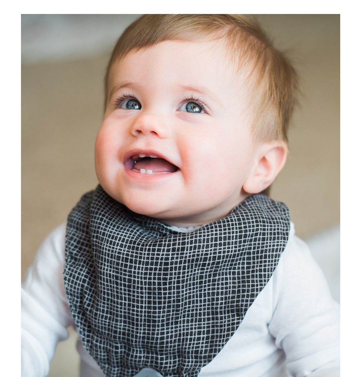 Nuby Baby Bibs - 3 Pc Muslin Bibs - Reversible 100% Natural Cotton Teething Accessory for Girls and Boys, Baby Essentials