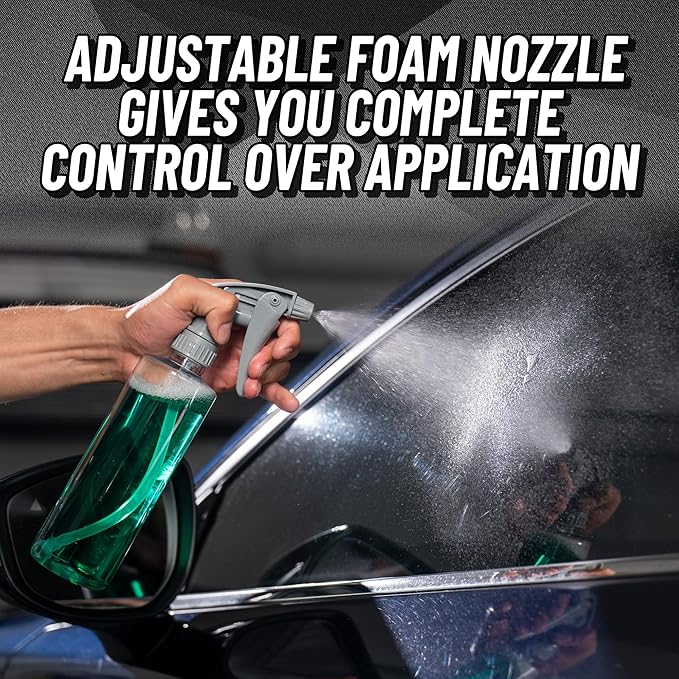Chemical Guys Heavy Duty Bottle Sprayer - Chemical Resistant Trigger for Car Detailing, Adjustable Mist to Stream, High Output, for Cleaners, Sprays, Degreasers (Acc_121.16HD3) - 16 Oz, 3 Pack