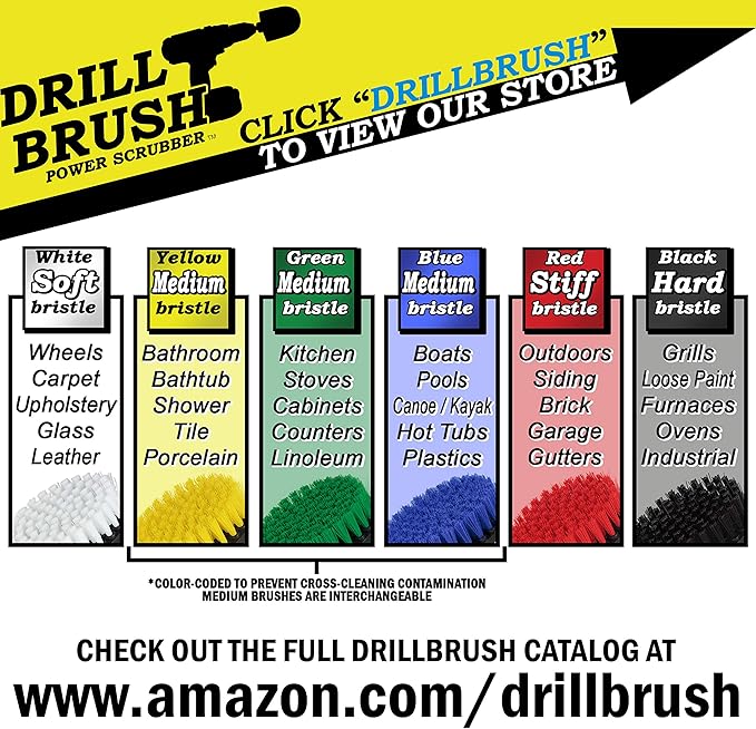 Ultimate Boat Cleaning Kit with 7 Inch Extension - Pool Cleaning Accessories - Carpet Cleaner - Boat Deck Brush - Water Slide Cleaning Tool - Hot Tub - Pool Scrubbing Brush Set - Aquatic Cleaning Tool