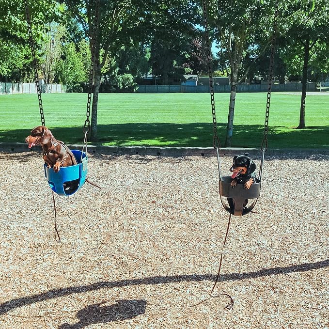 4 Pack 25in Hanging Swing Chain with 4 Carabiners, 440LB Capacity Hanging Kits Heavy Duty Hanging Chair Hardware for Hammock Swing Hanging Chair Punching Bags Sandbag Indoor Outdoor Yoga Gym (Black)