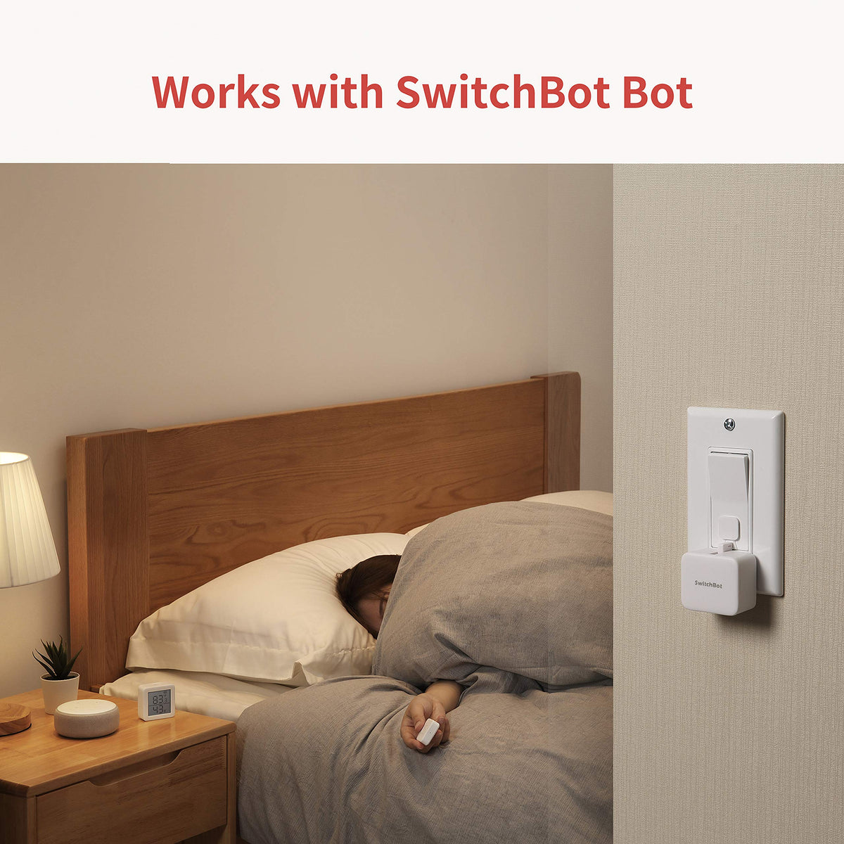 SwitchBot Remote One Touch Button - Compatible with SwitchBot Bot, Curtain Robot, Color Bulb, Plug Mini and Blind Tilt, Smart Home Easy to Control, Bluetooth Long Range 5.0