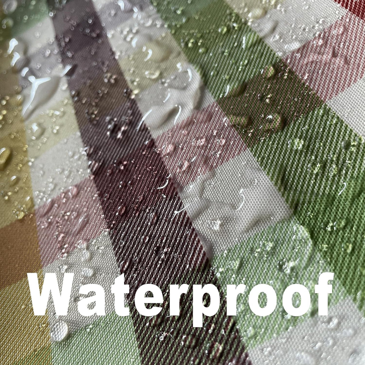 Gingham Tablecloth Fabric - Oblong 58x120 Water Resistant Christmas Plaid Table Cloth for Indoor/Outdoor Use - Fall Tabletop Cover for Birthday, Picnics, Gardens, and Thanksgiving Day
